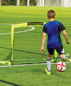Franklin Sports Blackhawk Soccer Goal - Pop Up Backyard Soccer Nets - Foldable Indoor + Outdoor Soccer Goals - Portable Adult + Kids Soccer Goal 4' x 3' Optic Yellow 34 A1XNiKXAGxL