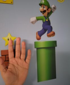 RoomMates RMK2351SCS Nintendo New Super Mario Bros Build a Scene Peel and Stick Wall Decals, Multicolored 35 A1XjtuuiYsL