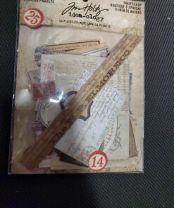 Tim Holtz Idea-ology Thrift Shop Ephemera Pack, 54 Count 27 A1XlX8DVfBL