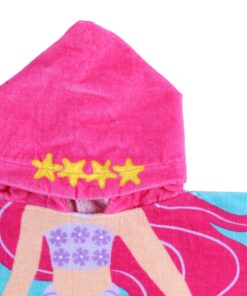PERYOUN Child 100% Cotton Hooded Towel 24 x 48 inches (Mermaid) Pink 19 A1Y1L6soQfL