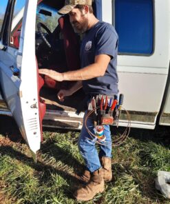 McGuire-Nicholas 526-CC Brown Professional Electrician'S Pouch, oil tanned leather 31 A1Y2mJpvexL