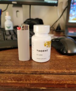 Thorne Vitamin D-1000 - Vitamin D3 Supplement - 1,000 IU - Support Healthy Bones, Teeth, Muscles, Cardiovascular, and Immune Function - Gluten-Free,Dairy-Free, Soy-Free - 90 Capsules 17 A1Yf9blZ0eL