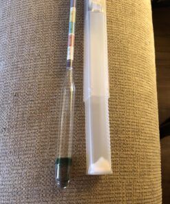 Brewer's Elite Hydrometer - for Home Brew Beer, Wine, Mead and Kombucha - Deluxe Triple Scale Set, Hardcase and Cloth - Specific Gravity ABV Tester Hydrometer Set 36 A1Ym5lFnVZL