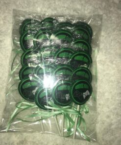 Game On Video Game Controller Lollipops Party Favors Supplies Decorations Lollipops with Lime Mint Green Ribbon Bows Party Favors -12 pcs, Pixel Party Video Game Truck Party 9 A1YzzOQMm1L