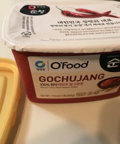 Chung Jung One O'Food Gochujang Korean Red Chili Pepper Paste Sauce, Spicy, Sweet and Savory Korean Traditional Fermented Condiment, 100% Brown Rice, No Corn Syrup, Medium Hot, 1.1lb 1.1 Pound (Pack of 1) 30 A1ZL2FDMtrL