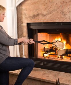 Alternative view of Epica Fireplace Tongs, 26" Long, Log Grabber