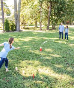 Triumph Premium Kubb Set - Includes 10 Kubb Blocks, 6 Tossing Dowels, 1 King Kubb 4 Corner Pegs 16 A1aQTbF97fL