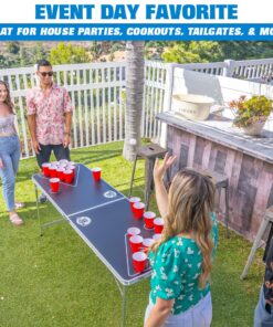 GoPong 6-Foot Portable Folding Beer Pong / Flip Cup Table (6 balls included) 9 A1aSKNNt4 L