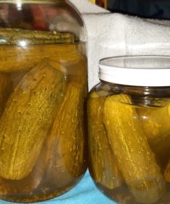 Paksh Novelty 1-Gallon Glass Jar Wide Mouth with Airtight Metal Lid - USDA Approved BPA-Free Dishwasher Safe Large Mason Jar for Fermenting, Kombucha, Kefir, Storing and Canning Uses, Clear (1 Jar) Metal Lid, 1 Pack 31 A1ajfAkG8EL