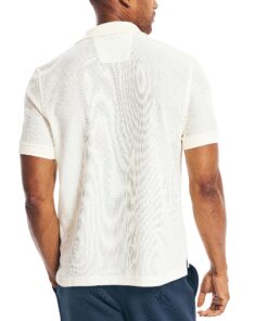 Alternative view of Nautica Men's Classic Short Sleeve Solid Performance Deck Polo Shirt Medium Sail Cream