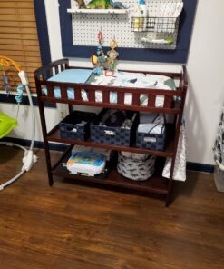 Dream On Me Emily Changing Table In Espresso, Comes With 1" Changing Pad, Features Two Shelves, Portable Changing Station, Made Of Sustainable New Zealand Pinewood 36 A1anjHqnVqL