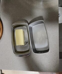 Norpro Stainless Steel Double Covered Butter Dish 1 Silver 18 A1bADigciSL