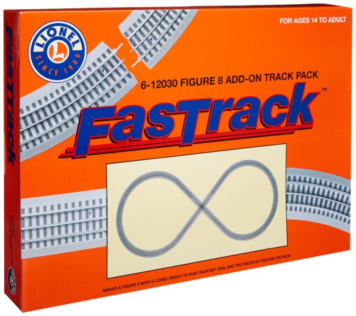 Lionel FasTrack Figure-8 Add-On Track Pack, Electric O Gauge