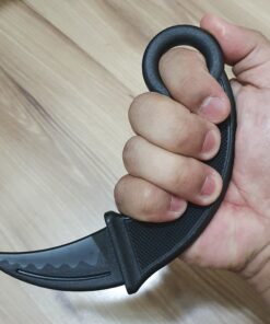 MASTER USA E419-PP Polypropylene Karambit Training Knife, 7-Inch Overall,Black Black 24 A1bP7HIJN1L