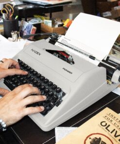 Nadex Pioneer Manual Typewriter,Durable Travel Case Included, Ivory 13 A1bZ480XjL