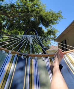 Sunnydaze Universal Heavy-Duty Steel Hammock Stand - 550-Pound Capacity - Fits Hammocks 9 to 14 Feet Long - Black 42 A1cV1jfIGcL