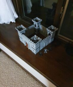 DIY Castle Building The Medieval Times Middle Ages Military Plastic Fort Model Kit Set with Figures Soldier Knight Simulated Siege War of Attack 37 A1cpYzrX6kL