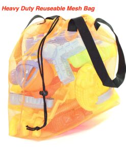 Alternative view of JustForKids Beach Toy Set, Summer Beach Fun Activity, Castle Bucket Sand Mold 16Piece Set, Play Kit for Kids with Heavy Duty Reusable Mesh Bag,Assorted,5",10060