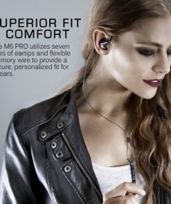 MEE audio Universal-Fit Noise-Isolating Musician's in-Ear Monitors with Detachable Cables (Smoke) (Model: M6PRO 1st Generation) (Discontinued) Black (Smoke) 19 A1dVoHu v7L