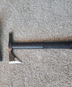 SOG Survival Hawk - Specialty Outdoor Tactical Hatchet, Fire Starter, Nail Puller, Hammer, Multi-Purpose Blade with Reflective Paracord Wrapped Handle (SK1001-CP),Black Survival Tomahawk 28 A1ddsxjsQeL