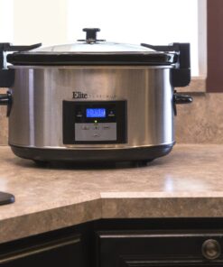Maxi-Matic Elite Platinum MST-900VXD 8.5-Quart Stainless Steel Programmable Slow Cooker w/Locking Lid, Black 9 A1dlto5fI4L