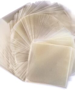 Crinklee Clear Caramel, Candy and Chocolate Wrappers, Natural Cellophane, 1000 Square Sheets, 4.25x4.25 Inches 14 A1dzBjiVZ9L