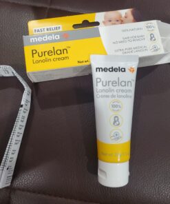 Medela Purelan Lanolin Nipple Cream for Breastfeeding, 100% All Natural Single Ingredient, Hypoallergenic, Soothing Protection, Safe for Nursing Mom and Baby, 1.3 Ounce Tube 22 A1e vRFhJsL