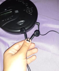 GPX PC332B Portable CD Player with Anti-Skip Protection, FM Radio and Stereo Earbuds - Black 32 A1eZ7ZLLNKL