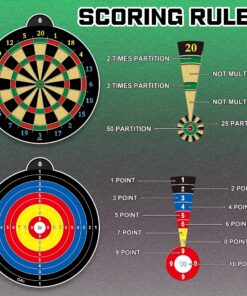 Magnetic Dart Board - 12pcs Magnetic Darts (Red Green Yellow) - Excellent Indoor Game and Party Games - Magnetic Dart Board Toys Gifts for 5 6 7 8 9 10 11 12 Year Old Boy Kids 24 A1ejNgQPomL