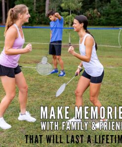 Franklin Sports Volleyball and Badminton Set Recreational Badminton/Volleyball Set 27 A1epLWJnNeL