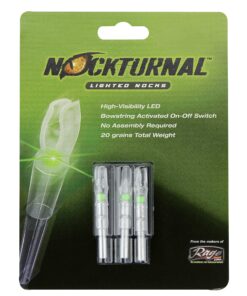 Alternative view of Nockturnal-S Lighted Nock for Arrows with .244 Inside Diameter Including Carbon Tech, Victory, Carbon Impact, Carbon Revolution, Easton, Beman and PSE Brands,Green