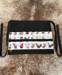 Alternative view of Egg Apron 14 Pocket Floral QUALITY (chicken and floral)