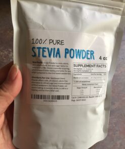 NatriSweet Stevia Powder, 4 oz, Pure Stevia Sweetener with No Additives, No Fillers, Zero Carbs, Zero Calorie, Organic Stevia Powder For Sugar Substitute, 300 Times Sweeter Than Sugar, 800+ Servings 42 A1fe9es4BTL