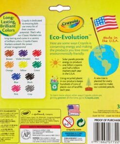 Crayola Broad Line Markers, Classic Colors 10 Each 10 Count (Pack of 1) 3 A1ftSIG65L