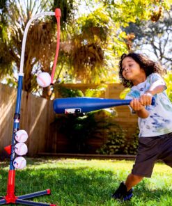 Franklin Sports Grow-with-Me Kids Baseball Batting Tee + Stand Set for Youth + Toddlers - Youth Baseball, Softball + Teeball Hitting Tee Set for Boys + Girls Grow With Me Tee - MLB Baseball 31 A1gEa7dUOrL