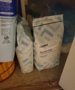 Amazon Brand - Solimo Epsom Salt Soak, Magnesium Sulfate USP, Unscented, 8 Pound, Pack of 3 8 Pound (Pack of 3) 25 A1gKfkJVWL
