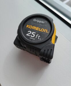 Komelon SM5425 Speed Mark Gripper Acrylic Coated Steel Blade Measuring Tape, 1-Inch X 25Ft , White 25 FT 43 A1ghVxO OsL