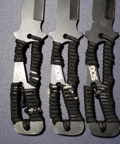 SOG Throwing Knives with Sheath 3 Pack Balanced Throwing Knives Set w/ Paracord Knife Handles and Professional Throwing Knife Sheath (F041TN-CP) 30 A1giZ aukJL