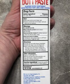 Boudreaux's Butt Paste for Sensitive Skin Diaper Rash Cream, Ointment for Baby, 4 oz Tube 4 Ounce (Pack of 1) 47 A1go1MCF4RL
