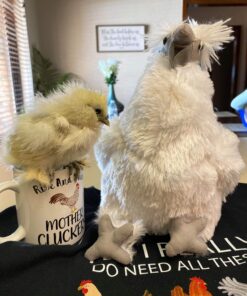 Adore 12" Standing Puffy The Silkie Chicken Plush Stuffed Animal Toy 24 A1hELnl6oL