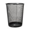 Rolodex Mesh Round Wastebasket, 11-1/2 Diameter x 14-1/4 H, Black (22351) 16 A1hkRa9GUsL
