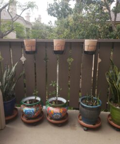 Panacea 89049 Ring Over The Deck Adjustable Flower Pot Holder, Black, 8-Inch 25 A1hkplvTqWL