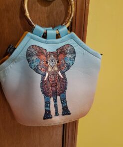 Artovida Artists Collective Lunch Purse | 11 x 15 x 6 Inches Large Reusable Insulated Lunch Tote with Inside Pocket - Design by Monika Strigel (Germany) Elephant - Bamboo Monika Strigel (Germany) - Boho Summer Elephant 30 A1hvb66F1xL