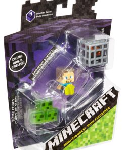 Minecraft Mini Figure 3-Pack, Farming Steve, Spawning Spider & Slime Cubes 15 A1iFbSksjPL