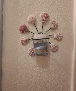 Seashell Gel Tealight Holder with palm wax 1 Count (Pack of 1) 33 A1kTWxTPUML