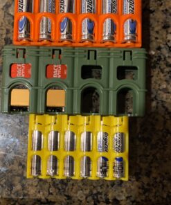 Storacell SL18650ORG by Powerpax SlimLine 18650 Battery Caddy, Orange, Holds 4 Batteries (Not Included) 1 Count (Pack of 1) 19 A1kcgLumSoL