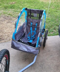 Instep Bike Trailer for Toddlers, Kids, Single and Double Seat, 2-In-1 Canopy Carrier, Multiple Colors Blue Single Seat 32 A1kph2GvxhL