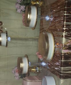 Multi Tier Wedding Cake Stand with LED Lights and Optional Water Fountain (4 Tier Stand, Without Fountain) 4 Tier Stand 34 A1lZt qpDQL