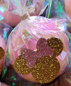 100 Pack Iridescent Holographic Cellophane Party Favor Treat Bags with 5 Colors Twist Ties Good for Themed Celebrations Baby Showers Weddings Girls Birthday Party Supplies (5" x 7") 5x7 Inch (Pack of 100) 28 A1lr W0CvxL