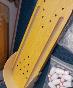 Table Top Mini Bowling Game Set-Tabletop Wooden Board Mini Arcade Desktop Tiny Bowling Shooting Alley Office Desk Stress Relief Gadgets Small Finger Toys Fun Gag Gifts for MenWomen Kids Teens Boys 17 A1m73VLqnhL